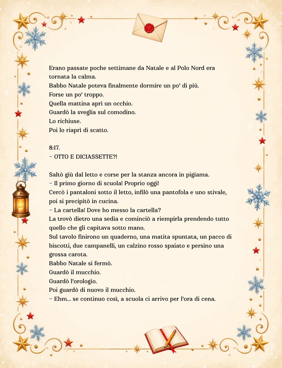 Il primo giorno — racconto